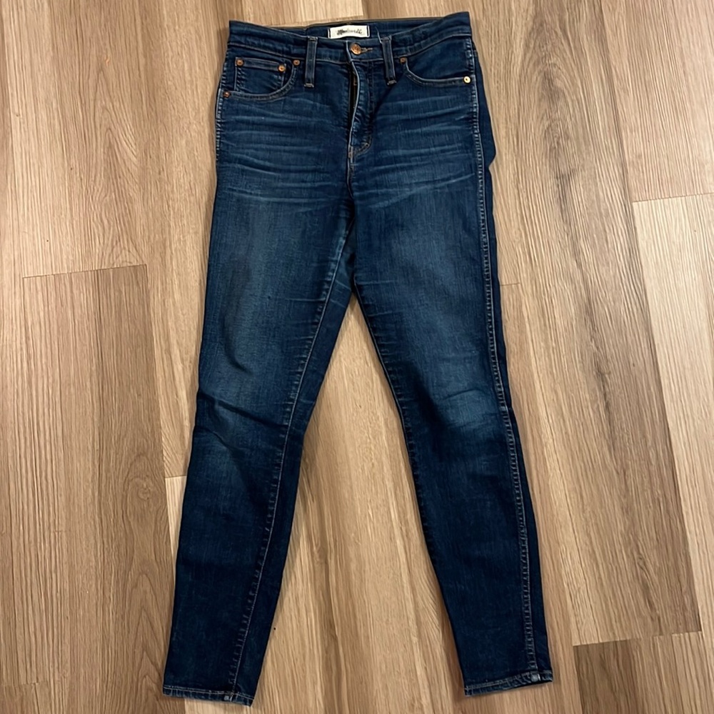 High rise skinny jeans